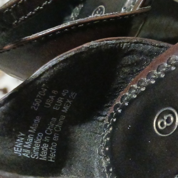 George Peep Toe Ankle Strap Heels 7.5 - Picture 5 of 12